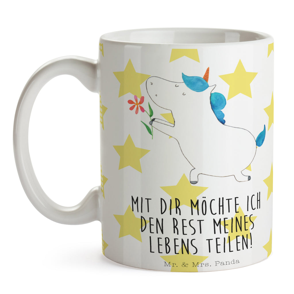 Tasse Einhorn Blume Einhorn, Einhörner, Unicorn, Liebe, Liebesbeweis, Antrag, Heiratsantrag, Verlobung, Ehepaar, Pärchen, Partner, Freund, Freundin, Ehe, heiraten Becher, Kaffeetasse, Kaffeebecher, Tee, Frühstück, Büro  Einhorn, Einhörner, Einhorn Deko, Pegasus, Unicorn
