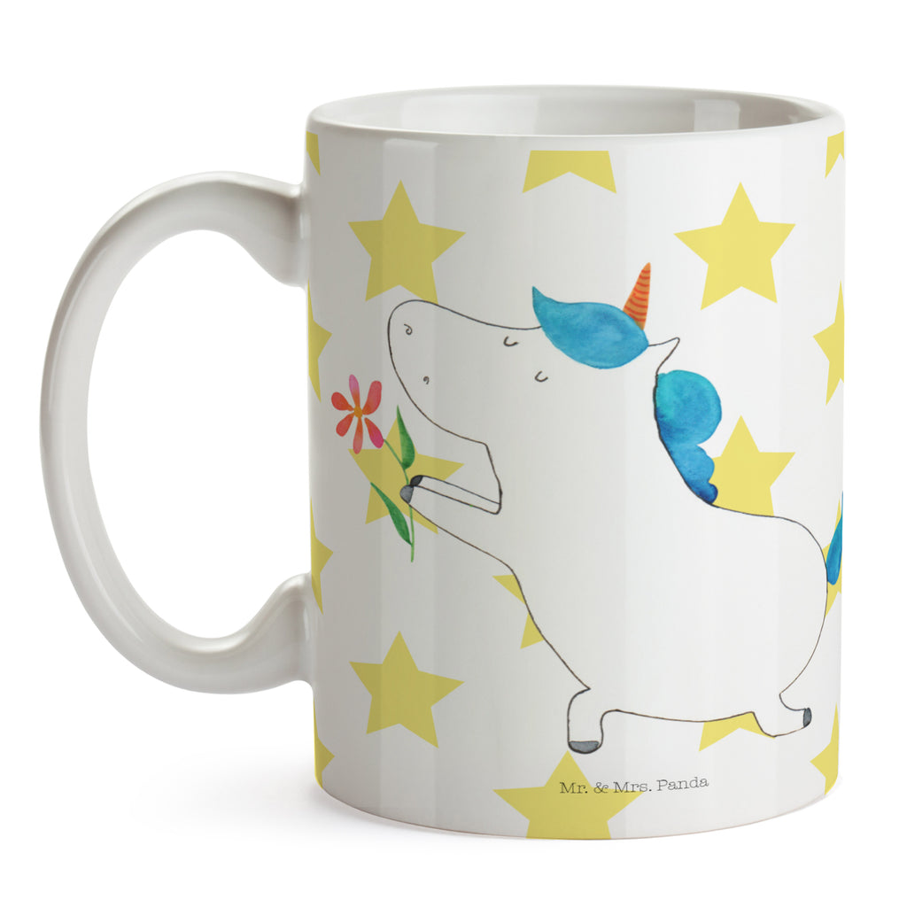 Tasse Einhorn Blume Einhorn, Einhörner, Unicorn, Liebe, Liebesbeweis, Antrag, Heiratsantrag, Verlobung, Ehepaar, Pärchen, Partner, Freund, Freundin, Ehe, heiraten Becher, Kaffeetasse, Kaffeebecher, Tee, Frühstück, Büro  Einhorn, Einhörner, Einhorn Deko, Pegasus, Unicorn