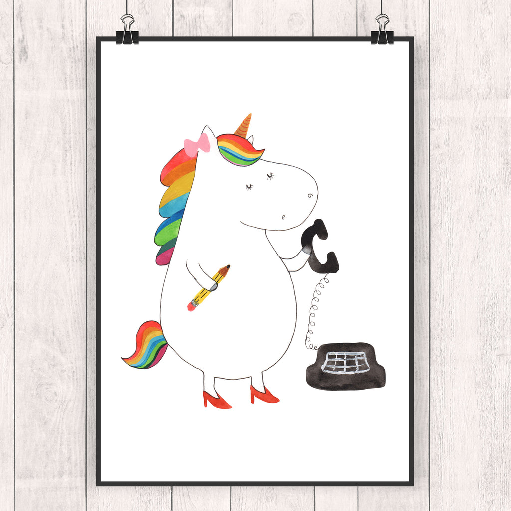 Poster Einhorn Sekretärin Poster, Wandposter, Bild, Wanddeko, Küchenposter, Kinderposter, Wanddeko Bild, Raumdekoration, Wanddekoration, Handgemaltes Poster, Mr. & Mrs. Panda Poster, Designposter, Kunstdruck, Posterdruck, Einhorn, Einhörner, Einhorn Deko, Pegasus, Unicorn, Sekretärin, Büro, Rechtsanwältin, Rechtsanwaltsgehilfin, Steuerbüro, Steuerkanzlei, Bürokraft, Bürohilfe
