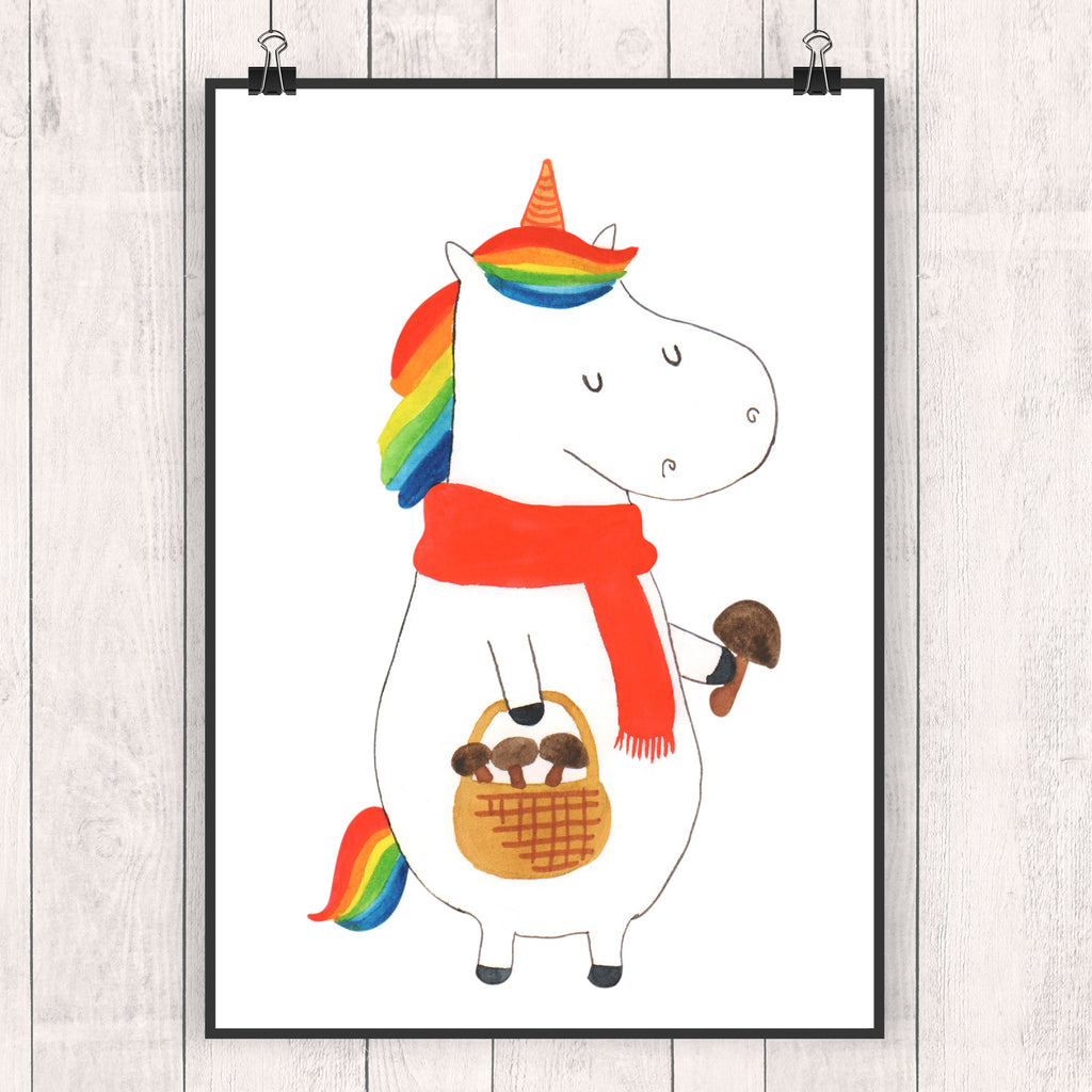 Poster Einhorn Pilz Poster, Wandposter, Bild, Wanddeko, Küchenposter, Kinderposter, Wanddeko Bild, Raumdekoration, Wanddekoration, Handgemaltes Poster, Mr. & Mrs. Panda Poster, Designposter, Kunstdruck, Posterdruck, Einhorn, Einhörner, Einhorn Deko, Pegasus, Unicorn, Pilze, Pilzsammler, Motivation, Spruch, Liebeskummer