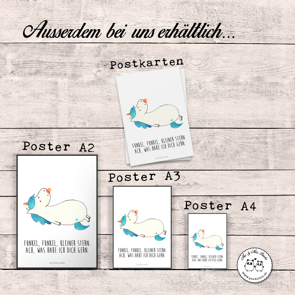 Poster Einhorn Schnullie Poster, Wandposter, Bild, Wanddeko, Küchenposter, Kinderposter, Wanddeko Bild, Raumdekoration, Wanddekoration, Handgemaltes Poster, Mr. & Mrs. Panda Poster, Designposter, Kunstdruck, Posterdruck, Einhorn, Einhörner, Einhorn Deko, Pegasus, Unicorn, Baby, Kleinkind, Geburt, Geburtstag, Säugling, Schnuller, Geschenk Geburt, Mutter, Mama