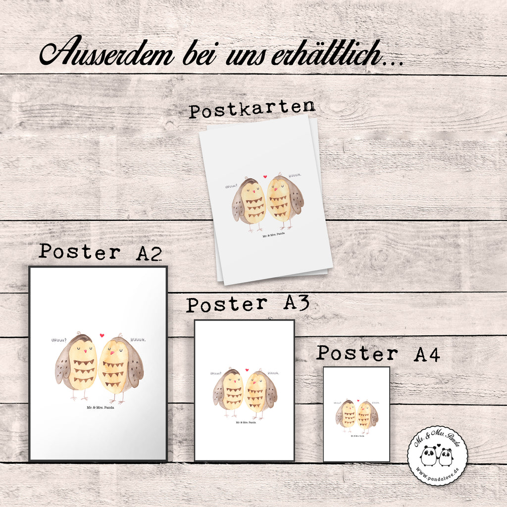 Poster Eule Liebe Poster, Wandposter, Bild, Wanddeko, Küchenposter, Kinderposter, Wanddeko Bild, Raumdekoration, Wanddekoration, Handgemaltes Poster, Mr. & Mrs. Panda Poster, Designposter, Kunstdruck, Posterdruck, Eule, Eule Deko, Liebe, Hochzeit Spruch, Owl, All you need is love, Liebe Spruch, Freundin Geschenk, Freund, Wortspiel lustig