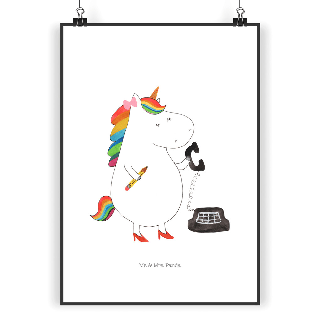 Poster Einhorn Sekretärin Poster, Wandposter, Bild, Wanddeko, Küchenposter, Kinderposter, Wanddeko Bild, Raumdekoration, Wanddekoration, Handgemaltes Poster, Mr. & Mrs. Panda Poster, Designposter, Kunstdruck, Posterdruck, Einhorn, Einhörner, Einhorn Deko, Pegasus, Unicorn, Sekretärin, Büro, Rechtsanwältin, Rechtsanwaltsgehilfin, Steuerbüro, Steuerkanzlei, Bürokraft, Bürohilfe