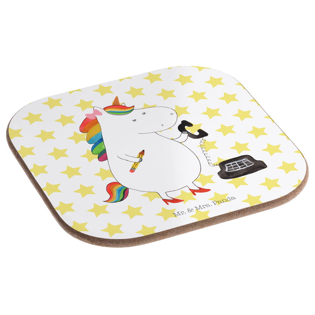 Quadratische Untersetzer Einhorn Sekretärin Bierdeckel, Glasuntersetzer, Untersetzer Gläser, Getränkeuntersetzer, Einhorn, Einhörner, Einhorn Deko, Pegasus, Unicorn, Sekretärin, Büro, Rechtsanwältin, Rechtsanwaltsgehilfin, Steuerbüro, Steuerkanzlei, Bürokraft, Bürohilfe