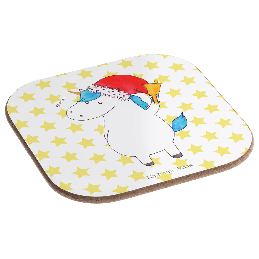 Quadratische Untersetzer Einhorn Weihnachtsmann Bierdeckel, Glasuntersetzer, Untersetzer Gläser, Getränkeuntersetzer, Einhorn, Einhörner, Einhorn Deko, Pegasus, Unicorn, Gin, Schokolade, Schoki, Weihnachten, Weihnachtsmann, Nikolaus, Wunschzettel, Wunschliste, Feenstaub