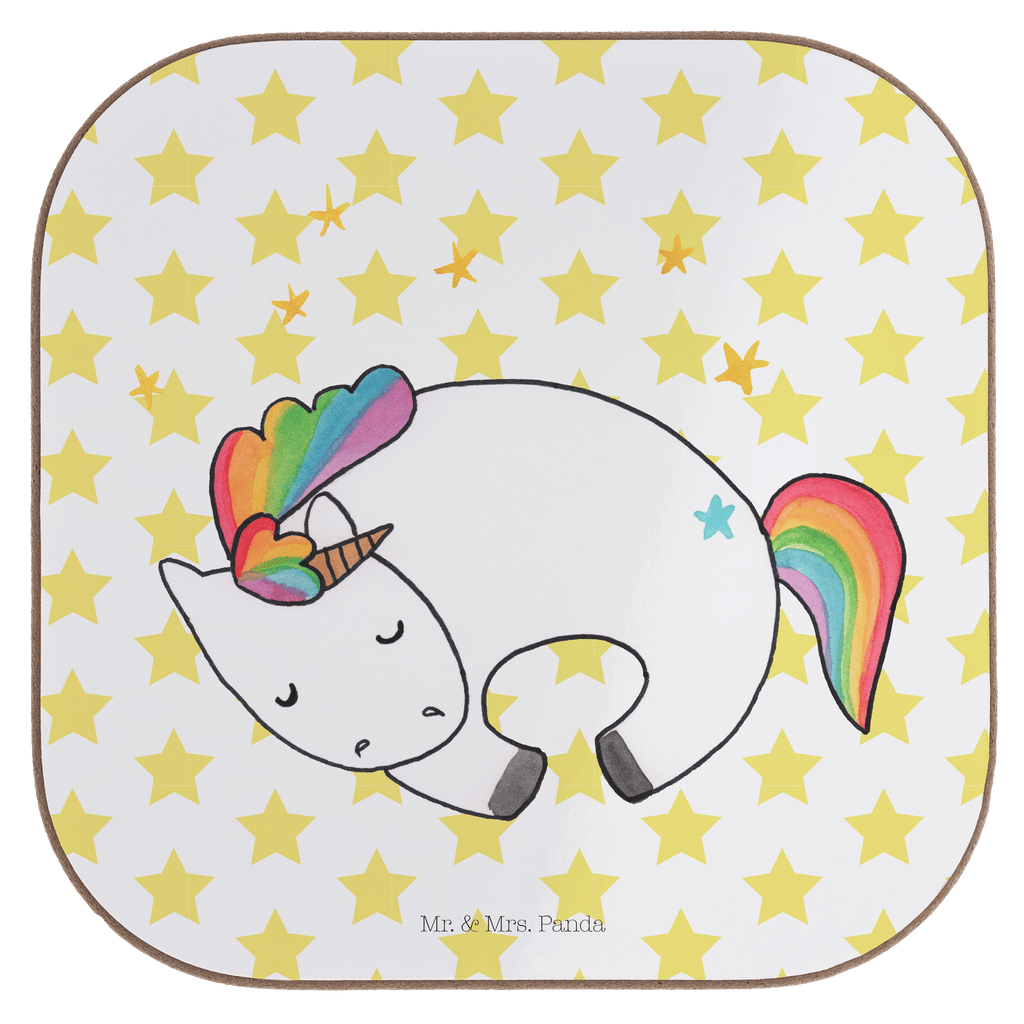 Quadratische Untersetzer Einhorn Nacht Bierdeckel, Glasuntersetzer, Untersetzer Gläser, Getränkeuntersetzer, Einhorn, Einhörner, Einhorn Deko, Pegasus, Unicorn, Träume, Traum, unicorn, Realität, Menschen, Geschenk, Ruhe, Freundin