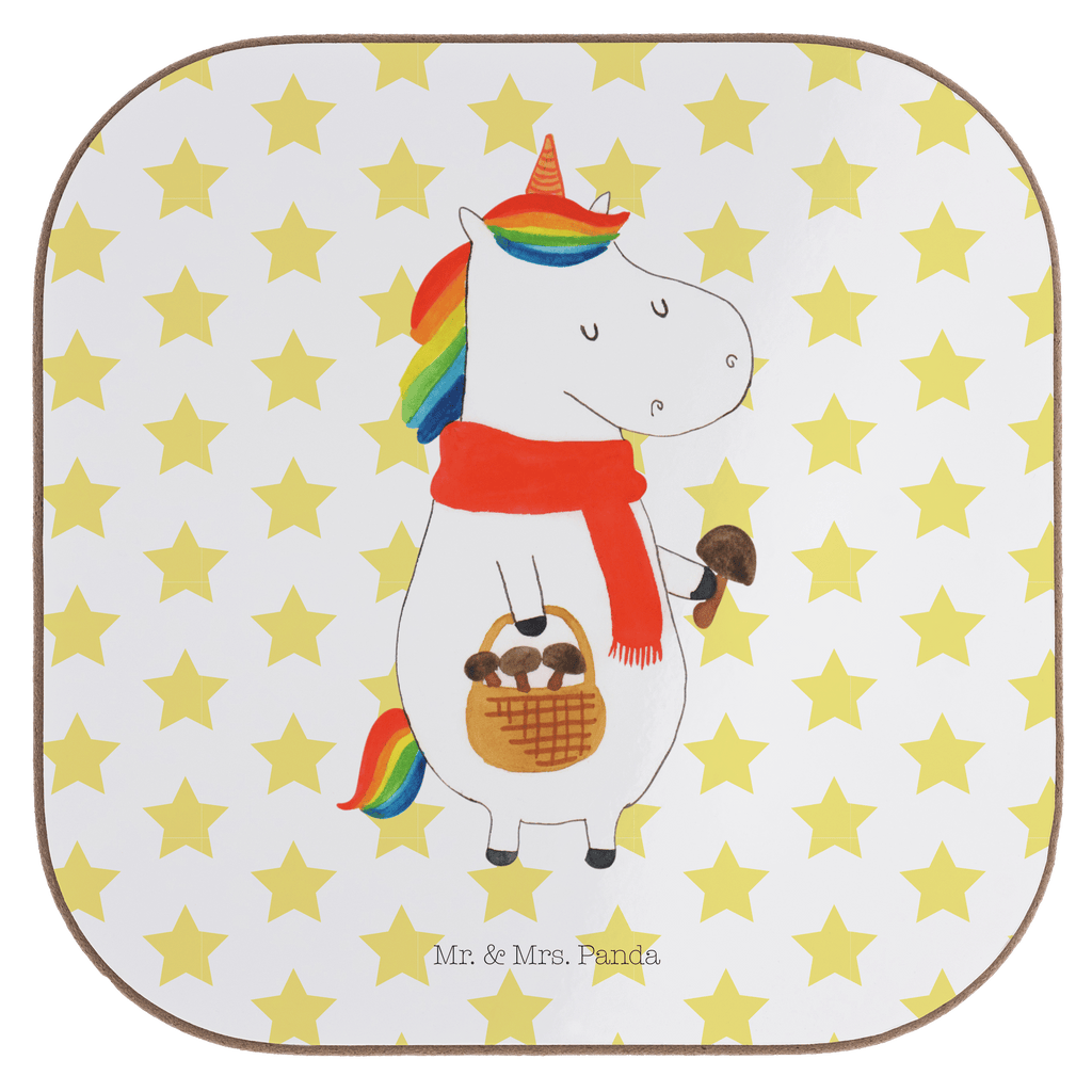 Quadratische Untersetzer Einhorn Pilz Bierdeckel, Glasuntersetzer, Untersetzer Gläser, Getränkeuntersetzer, Einhorn, Einhörner, Einhorn Deko, Pegasus, Unicorn, Pilze, Pilzsammler, Motivation, Spruch, Liebeskummer