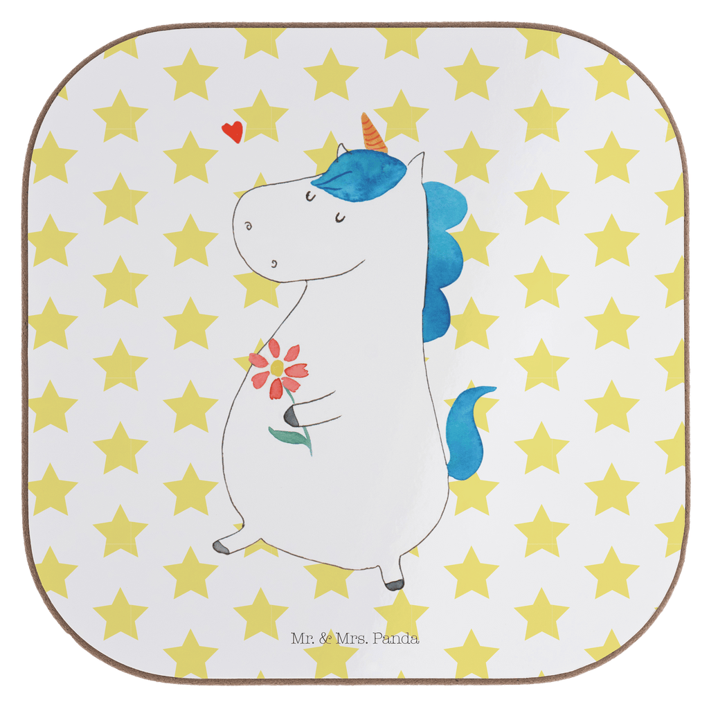 Quadratische Untersetzer Einhorn Spaziergang Bierdeckel, Glasuntersetzer, Untersetzer Gläser, Getränkeuntersetzer, Einhorn, Einhörner, Einhorn Deko, Pegasus, Unicorn, Glitzer, Blumen, Spaziergang, Motivation, Gute Laune, Freude, Freundin, Mutter, Schwester