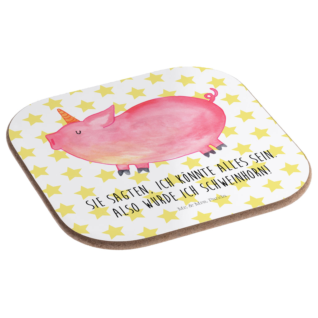 Quadratische Untersetzer Einhorn Schweinhorn Bierdeckel, Glasuntersetzer, Untersetzer Gläser, Getränkeuntersetzer, Einhorn, Einhörner, Einhorn Deko, Pegasus, Unicorn, Party, Spaß, Schwein, Schweinhorn, Bauer, witzig. lustig, Spruch, geschenk, Pig, Piggy, funny, english, englisch