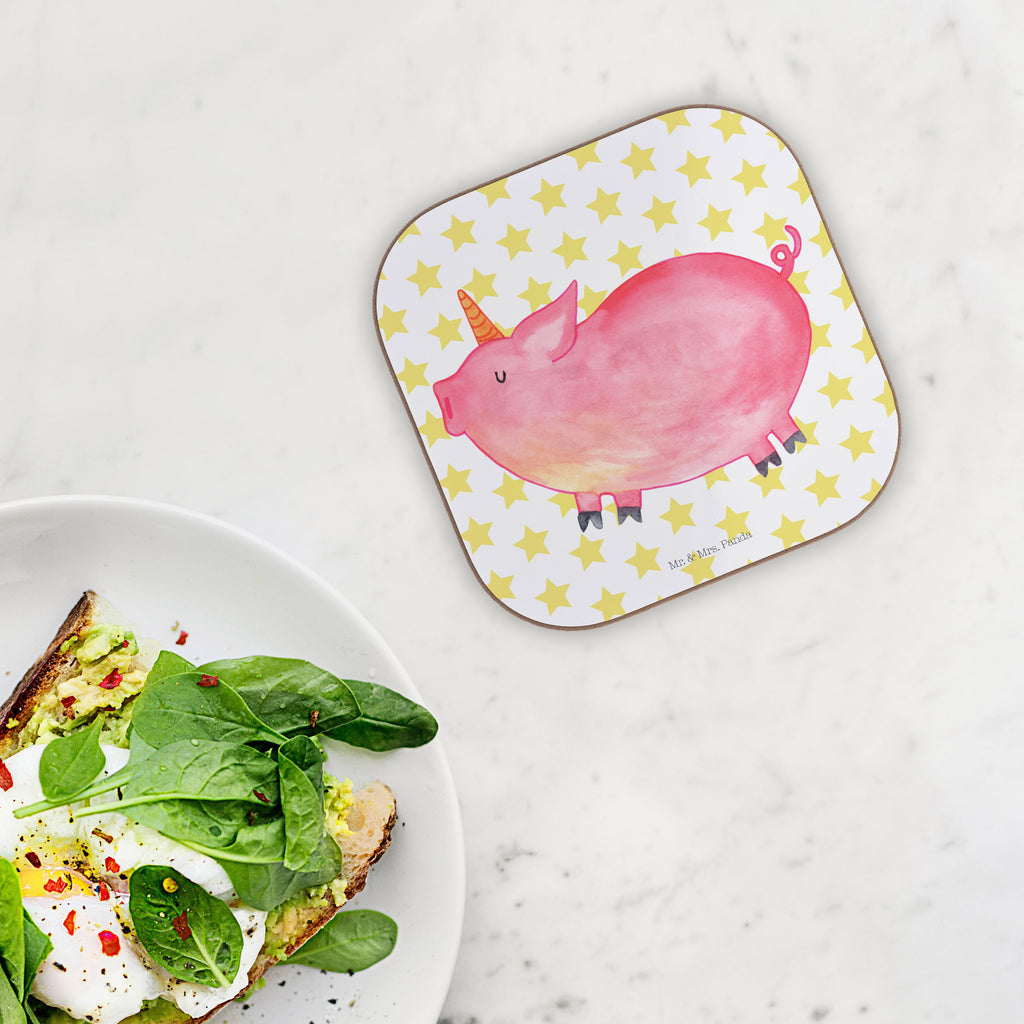Quadratische Untersetzer Einhorn Schweinhorn Bierdeckel, Glasuntersetzer, Untersetzer Gläser, Getränkeuntersetzer, Einhorn, Einhörner, Einhorn Deko, Pegasus, Unicorn, Party, Spaß, Schwein, Schweinhorn, Bauer, witzig. lustig, Spruch, geschenk, Pig, Piggy, funny, english, englisch