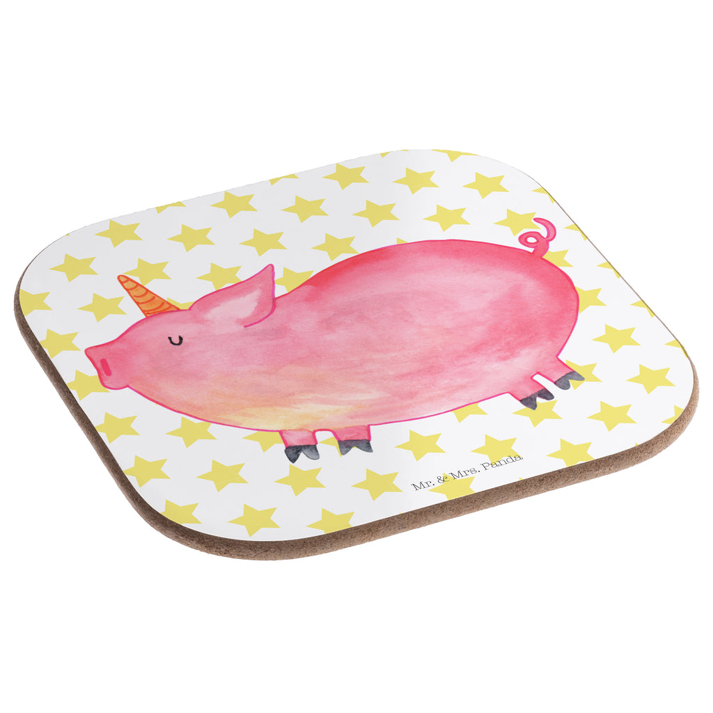 Quadratische Untersetzer Einhorn Schweinhorn Bierdeckel, Glasuntersetzer, Untersetzer Gläser, Getränkeuntersetzer, Einhorn, Einhörner, Einhorn Deko, Pegasus, Unicorn, Party, Spaß, Schwein, Schweinhorn, Bauer, witzig. lustig, Spruch, geschenk, Pig, Piggy, funny, english, englisch