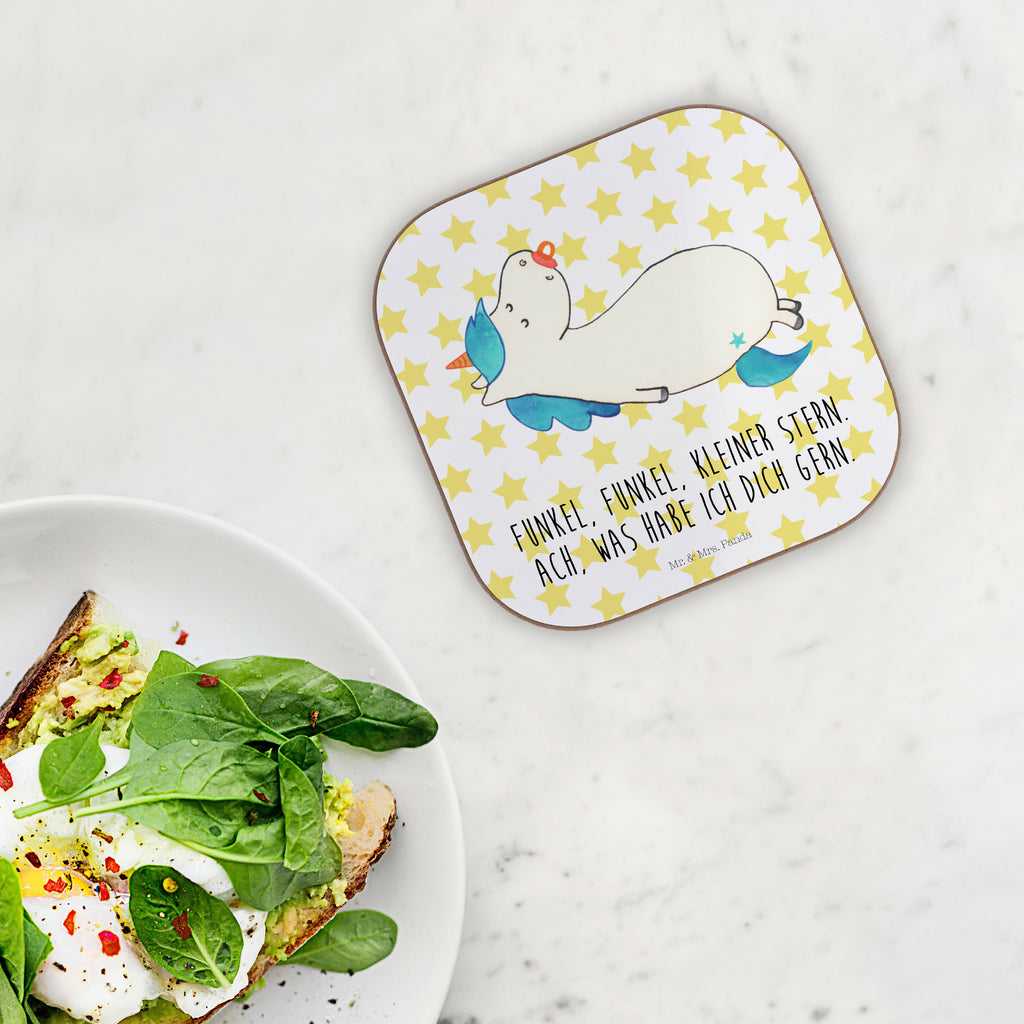 Quadratische Untersetzer Einhorn Schnullie Bierdeckel, Glasuntersetzer, Untersetzer Gläser, Getränkeuntersetzer, Einhorn, Einhörner, Einhorn Deko, Pegasus, Unicorn, Baby, Kleinkind, Geburt, Geburtstag, Säugling, Schnuller, Geschenk Geburt, Mutter, Mama