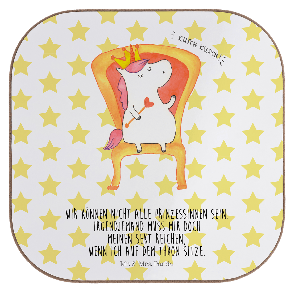 Quadratische Untersetzer Einhorn König Bierdeckel, Glasuntersetzer, Untersetzer Gläser, Getränkeuntersetzer, Einhorn, Einhörner, Einhorn Deko, Pegasus, Unicorn, König, Präsident, Bundeskanzler, Herrscher, Kaiser, Prinzessin, Krone