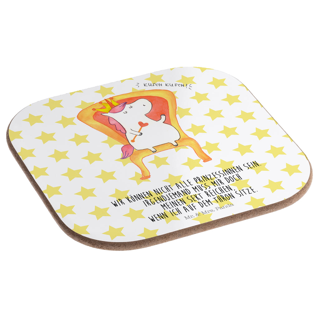 Quadratische Untersetzer Einhorn König Bierdeckel, Glasuntersetzer, Untersetzer Gläser, Getränkeuntersetzer, Einhorn, Einhörner, Einhorn Deko, Pegasus, Unicorn, König, Präsident, Bundeskanzler, Herrscher, Kaiser, Prinzessin, Krone