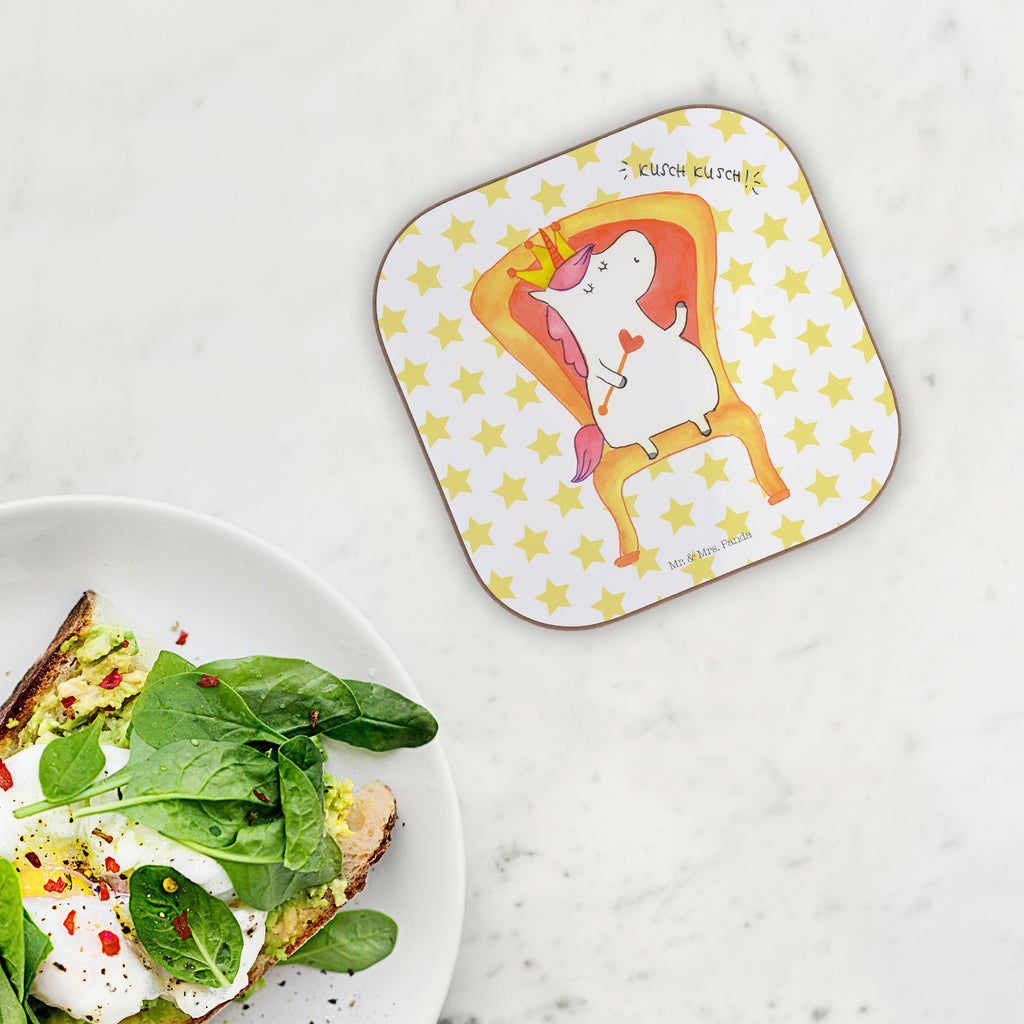 Quadratische Untersetzer Einhorn König Bierdeckel, Glasuntersetzer, Untersetzer Gläser, Getränkeuntersetzer, Einhorn, Einhörner, Einhorn Deko, Pegasus, Unicorn, König, Präsident, Bundeskanzler, Herrscher, Kaiser, Prinzessin, Krone