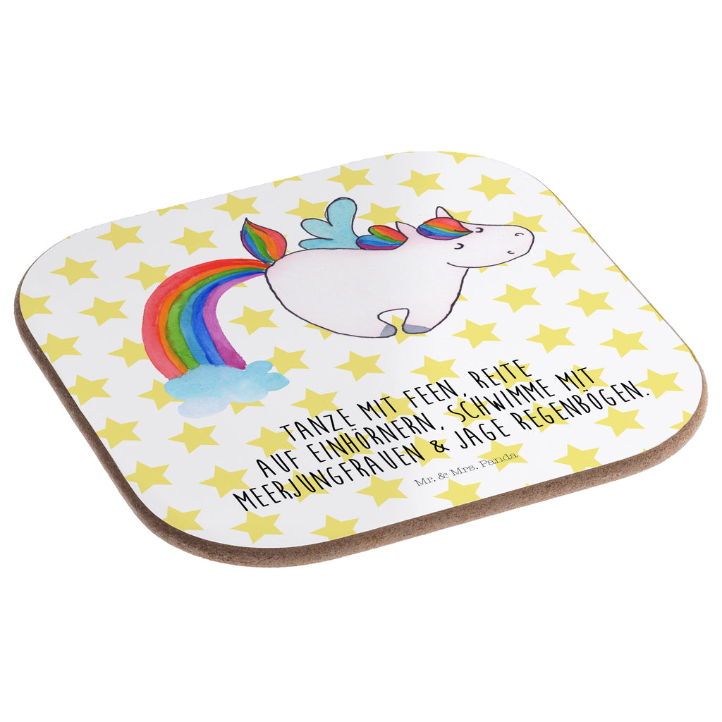 Quadratische Untersetzer Einhorn Pegasus Bierdeckel, Glasuntersetzer, Untersetzer Gläser, Getränkeuntersetzer, Einhorn, Einhörner, Einhorn Deko, Pegasus, Unicorn, Regenbogen, Spielen, Realität, Glitzer, Erwachsenwerden
