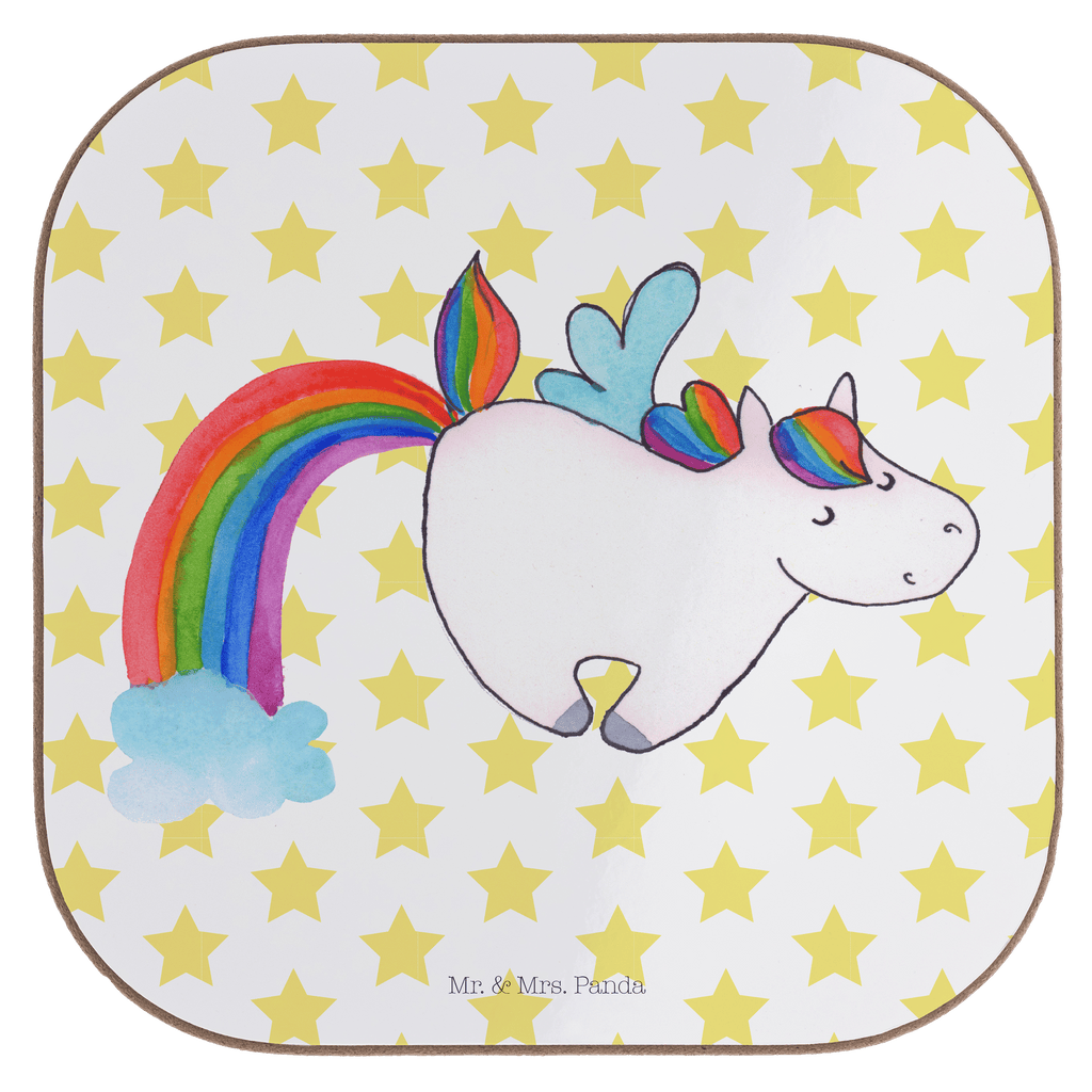 Quadratische Untersetzer Einhorn Pegasus Bierdeckel, Glasuntersetzer, Untersetzer Gläser, Getränkeuntersetzer, Einhorn, Einhörner, Einhorn Deko, Pegasus, Unicorn, Regenbogen, Spielen, Realität, Glitzer, Erwachsenwerden