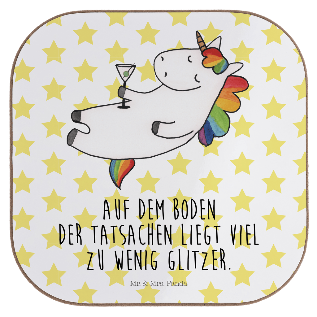 Quadratische Untersetzer Einhorn Cocktail Bierdeckel, Glasuntersetzer, Untersetzer Gläser, Getränkeuntersetzer, Einhorn, Einhörner, Einhorn Deko, Pegasus, Unicorn, Party, Spaß, Feiern, Caipirinha, Rum, Cuba Libre, Sekt, Freundin, Geburtstag, lustig, witzig, Spruch, Glitzer