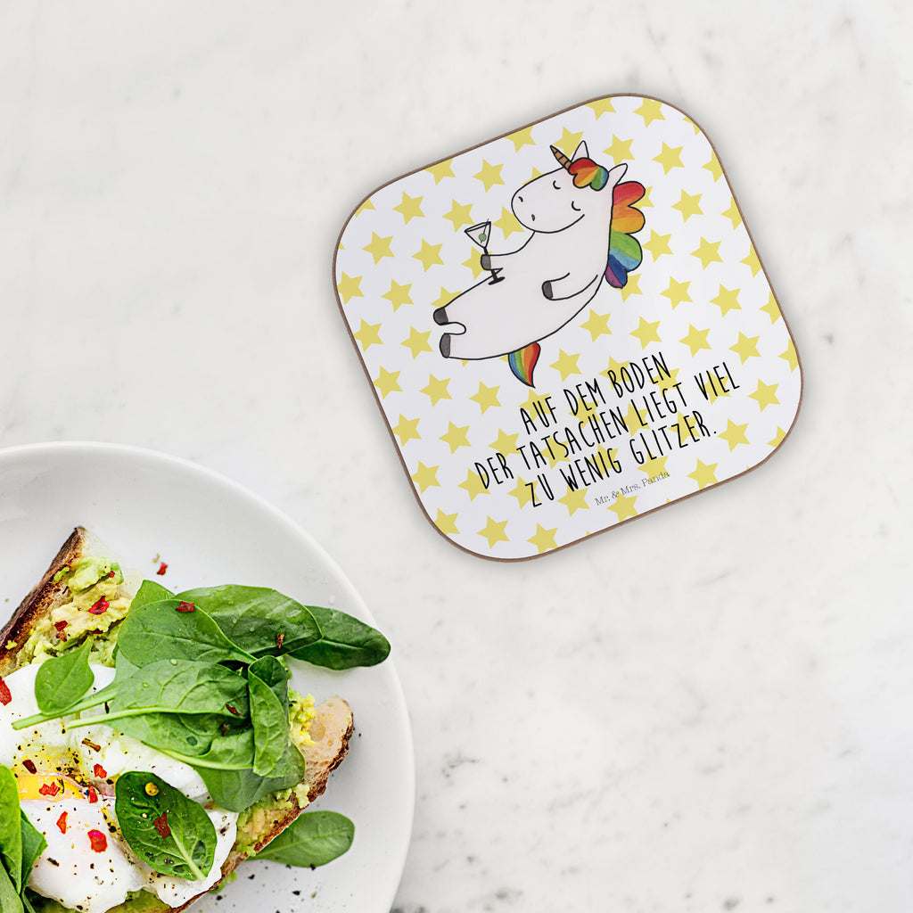 Quadratische Untersetzer Einhorn Cocktail Bierdeckel, Glasuntersetzer, Untersetzer Gläser, Getränkeuntersetzer, Einhorn, Einhörner, Einhorn Deko, Pegasus, Unicorn, Party, Spaß, Feiern, Caipirinha, Rum, Cuba Libre, Sekt, Freundin, Geburtstag, lustig, witzig, Spruch, Glitzer