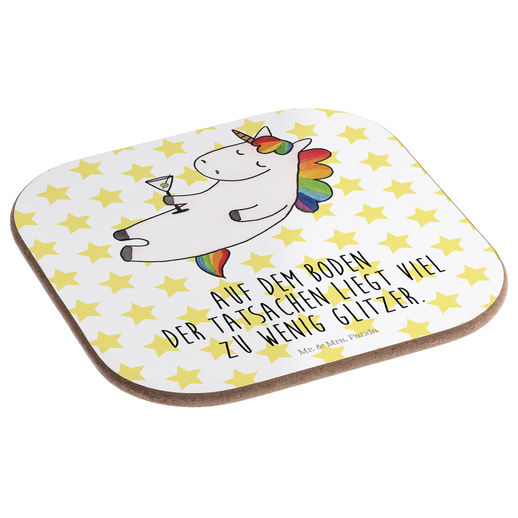 Quadratische Untersetzer Einhorn Cocktail Bierdeckel, Glasuntersetzer, Untersetzer Gläser, Getränkeuntersetzer, Einhorn, Einhörner, Einhorn Deko, Pegasus, Unicorn, Party, Spaß, Feiern, Caipirinha, Rum, Cuba Libre, Sekt, Freundin, Geburtstag, lustig, witzig, Spruch, Glitzer