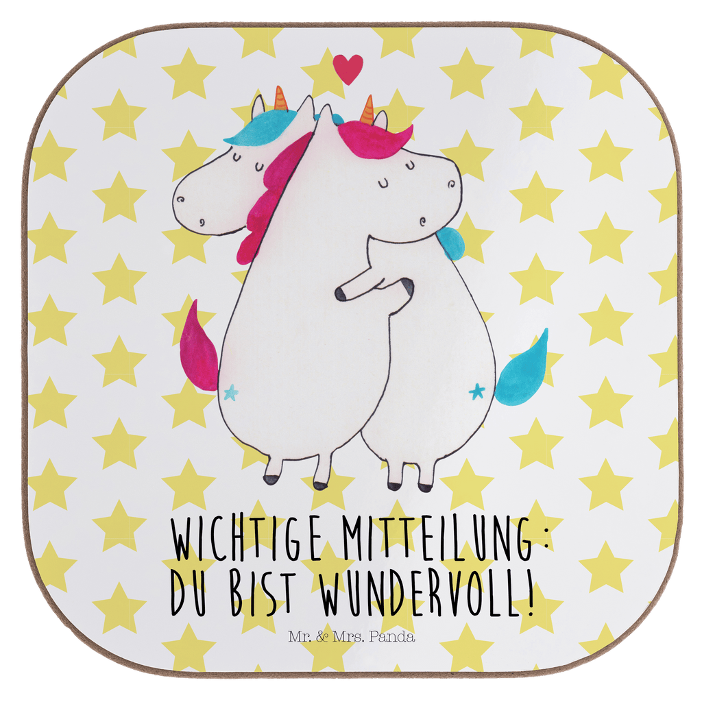 Quadratische Untersetzer Einhorn Mitteilung Bierdeckel, Glasuntersetzer, Untersetzer Gläser, Getränkeuntersetzer, Einhorn, Einhörner, Einhorn Deko, Pegasus, Unicorn, Valentinstag, Valentine, Liebe, Geschenk, Partner, Ehe, lustig, witzig, Spruch