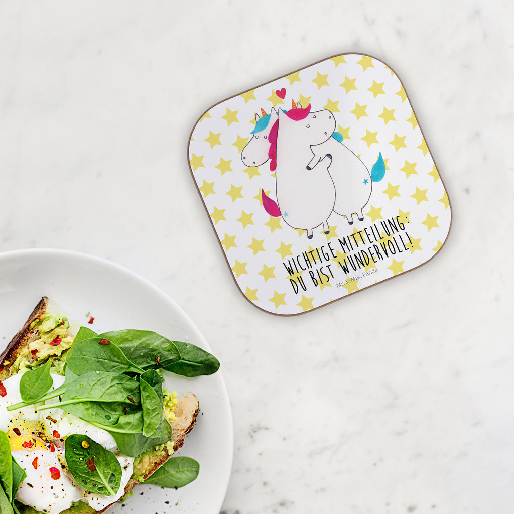 Quadratische Untersetzer Einhorn Mitteilung Bierdeckel, Glasuntersetzer, Untersetzer Gläser, Getränkeuntersetzer, Einhorn, Einhörner, Einhorn Deko, Pegasus, Unicorn, Valentinstag, Valentine, Liebe, Geschenk, Partner, Ehe, lustig, witzig, Spruch