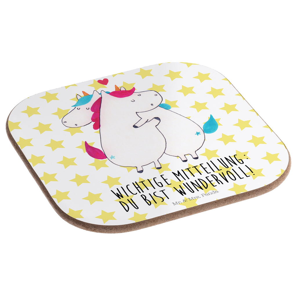 Quadratische Untersetzer Einhorn Mitteilung Bierdeckel, Glasuntersetzer, Untersetzer Gläser, Getränkeuntersetzer, Einhorn, Einhörner, Einhorn Deko, Pegasus, Unicorn, Valentinstag, Valentine, Liebe, Geschenk, Partner, Ehe, lustig, witzig, Spruch