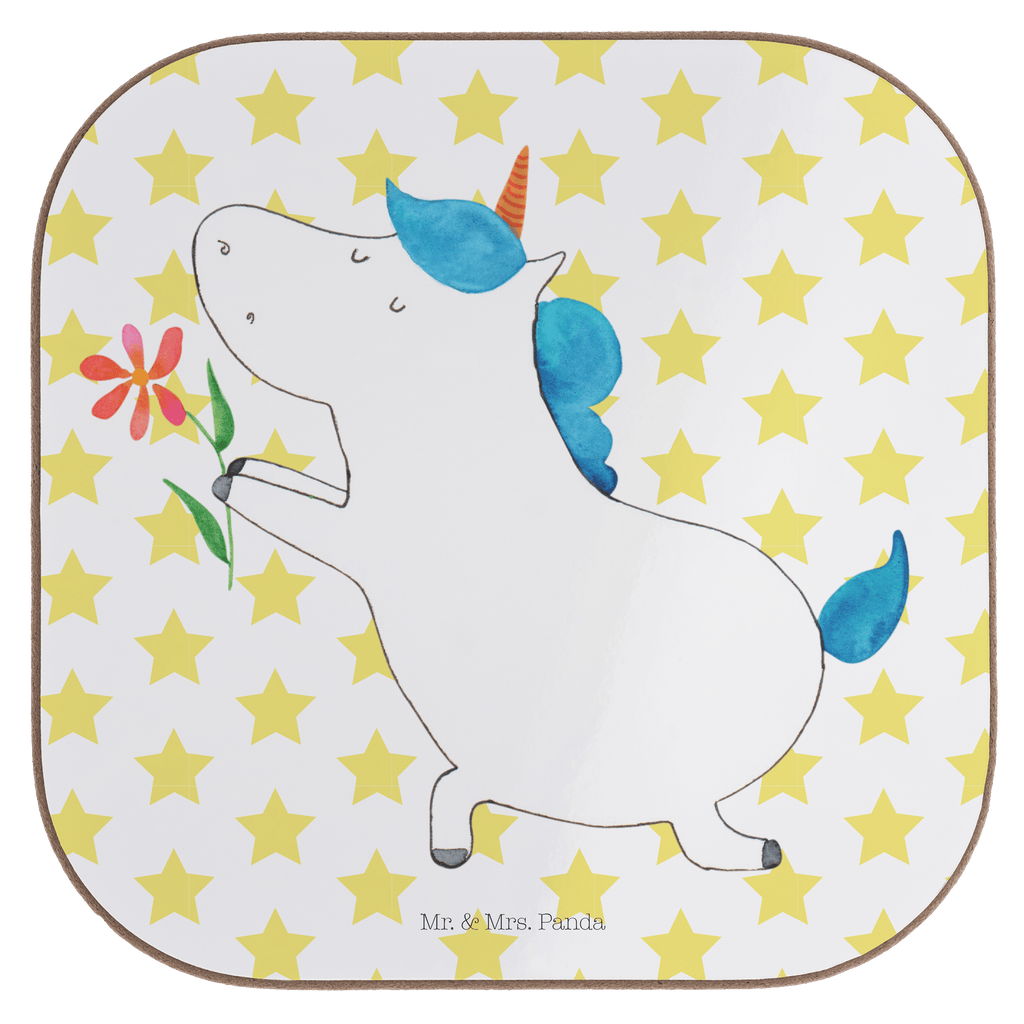 Quadratische Untersetzer Einhorn Blume Bierdeckel, Glasuntersetzer, Untersetzer Gläser, Getränkeuntersetzer, Einhorn, Einhörner, Einhorn Deko, Pegasus, Unicorn, Liebe, Liebesbeweis, Antrag, Heiratsantrag, Verlobung, Ehepaar, Pärchen, Partner, Freund, Freundin, Ehe, heiraten