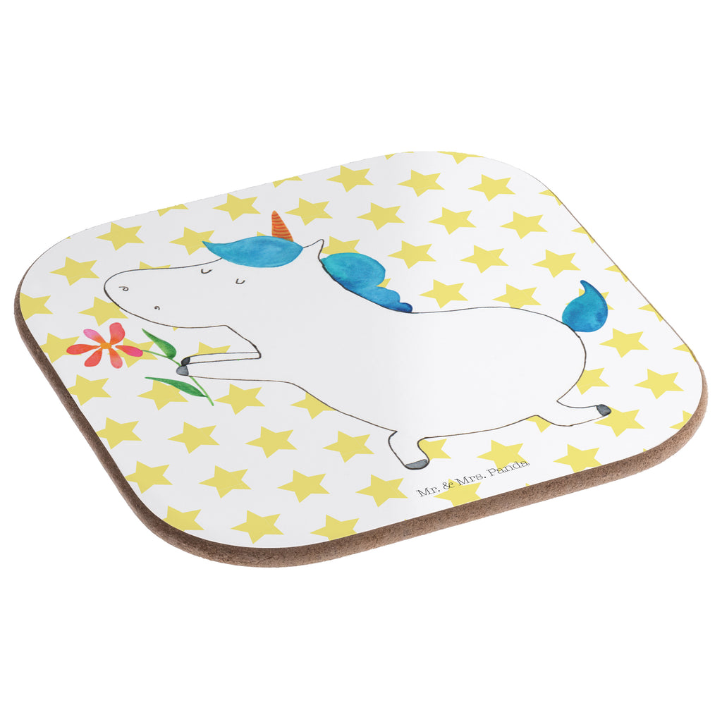 Quadratische Untersetzer Einhorn Blume Bierdeckel, Glasuntersetzer, Untersetzer Gläser, Getränkeuntersetzer, Einhorn, Einhörner, Einhorn Deko, Pegasus, Unicorn, Liebe, Liebesbeweis, Antrag, Heiratsantrag, Verlobung, Ehepaar, Pärchen, Partner, Freund, Freundin, Ehe, heiraten