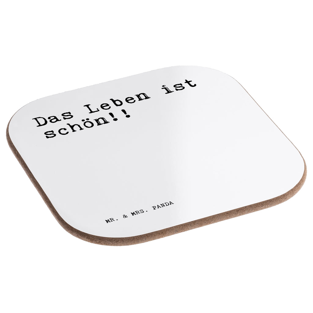 Quadratische Untersetzer Sprüche und Zitate Das Leben ist schön!! Bierdeckel, Glasuntersetzer, Untersetzer Gläser, Getränkeuntersetzer, Spruch, Sprüche, lustig, Weisheiten, Zitate, Spruch Sprüche Weisheiten Zitate Lustig Weisheit Worte