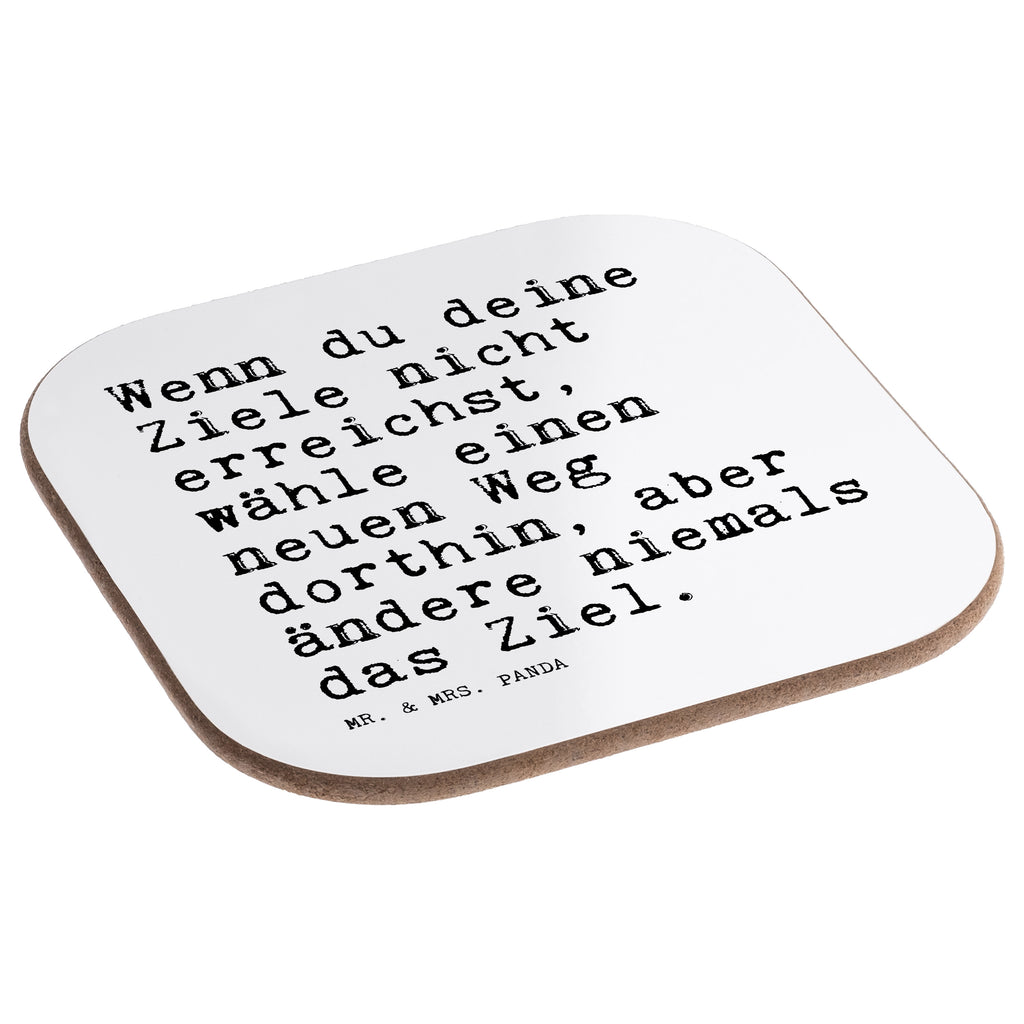 Quadratische Untersetzer Sprüche und Zitate Wenn du deine Ziele nicht erreichst, wähle einen neuen Weg dorthin, aber ändere niemals das Ziel. Bierdeckel, Glasuntersetzer, Untersetzer Gläser, Getränkeuntersetzer, Spruch, Sprüche, lustig, Weisheiten, Zitate, Spruch Sprüche Weisheiten Zitate Lustig Weisheit Worte