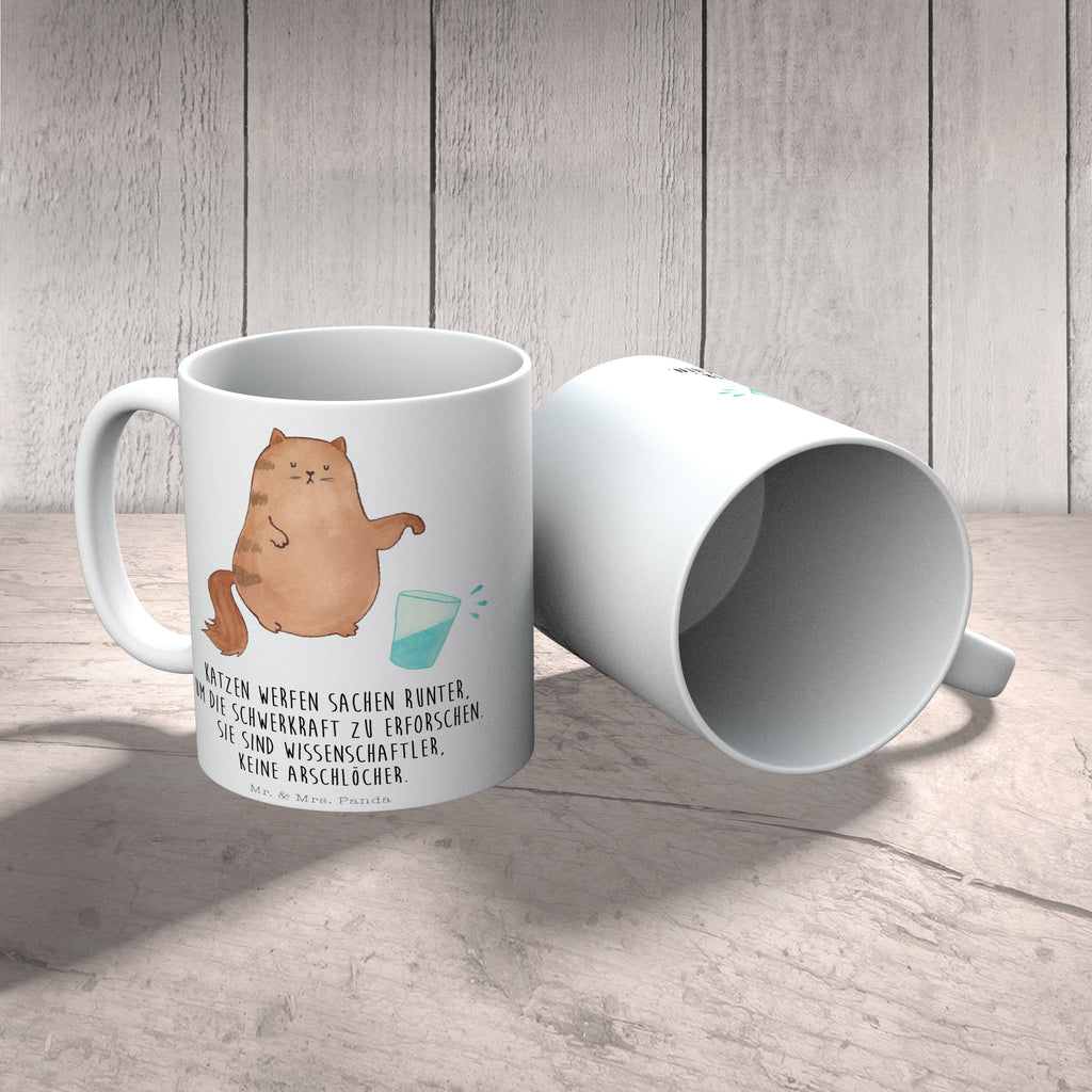 Tasse Katze Wasserglas Katzen, Katze, Kater, Mietze, Cat, Cats, Katzenhalter, Katzenbesitzerin, Haustier, Katzenliebhaber, Wasser, Glas,	 Becher, Kaffeetasse, Kaffeebecher, Tee, Frühstück, Büro  Katze, Katzenmotiv, Katzenfan, Katzendeko, Katzenfreund, Katzenliebhaber, Katzenprodukte, Katzenartikel, Katzenaccessoires, Katzensouvenirs, Katzenliebhaberprodukte, Katzenmotive