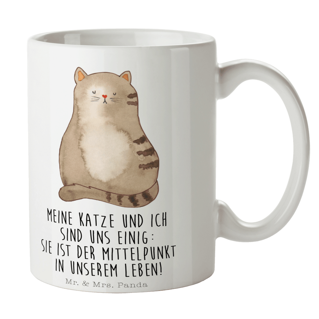 Tasse Katze sitzend Katzen, Katze, Kater, Mietze, Cat, Cats, Katzenhalter, Katzenbesitzerin, Haustier, Katzenliebe, Lebensinhalt, Liebe, Mittelpunkt, Familie Becher, Kaffeetasse, Kaffeebecher, Tee, Frühstück, Büro  Katze, Katzenmotiv, Katzenfan, Katzendeko, Katzenfreund, Katzenliebhaber, Katzenprodukte, Katzenartikel, Katzenaccessoires, Katzensouvenirs, Katzenliebhaberprodukte, Katzenmotive