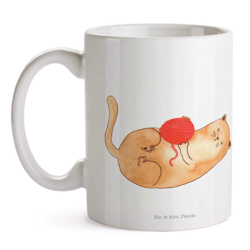 Tasse Katzen Wollknäul Katzen, Katze, Kater, Mietze, Cat, Cats, Katzenhalter, Katzenbesitzerin, Haustier, Wollknäuel, Wolle, Spielen, Spiel, verspielt,	 Becher, Kaffeetasse, Kaffeebecher, Tee, Frühstück, Büro  Katze, Katzenmotiv, Katzenfan, Katzendeko, Katzenfreund, Katzenliebhaber, Katzenprodukte, Katzenartikel, Katzenaccessoires, Katzensouvenirs, Katzenliebhaberprodukte, Katzenmotive