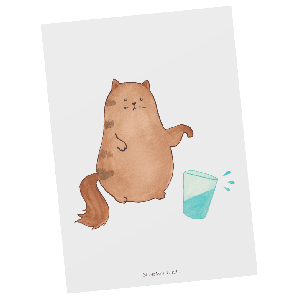 Postkarte Katze Wasserglas Geschenkkarte, Grußkarte, Karte, Einladung, Ansichtskarte, Geburtstagskarte, Einladungskarte, Dankeskarte, Katze, Katzenmotiv, Katzenfan, Katzendeko, Katzenfreund, Katzenliebhaber, Katzenprodukte, Katzenartikel, Katzenaccessoires, Katzensouvenirs, Katzenliebhaberprodukte, Katzenmotive, Katzen, Kater, Mietze, Cat, Cats, Katzenhalter, Katzenbesitzerin, Haustier, Wasser, Glas