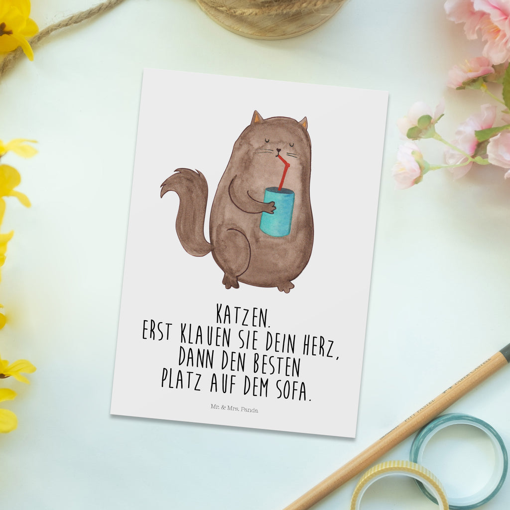 Postkarte Katze Dose Geschenkkarte, Grußkarte, Karte, Einladung, Ansichtskarte, Geburtstagskarte, Einladungskarte, Katze, Katzenmotiv, Katzenfan, Katzendeko, Katzenfreund, Katzenliebhaber, Katzenprodukte, Katzenartikel, Katzenaccessoires, Katzensouvenirs, Katzenliebhaberprodukte, Katzenmotive, Katzen, Kater, Mietze, Cat, Cats, Katzenhalter, Katzenbesitzerin, Haustier, Futter, Katzenfutter