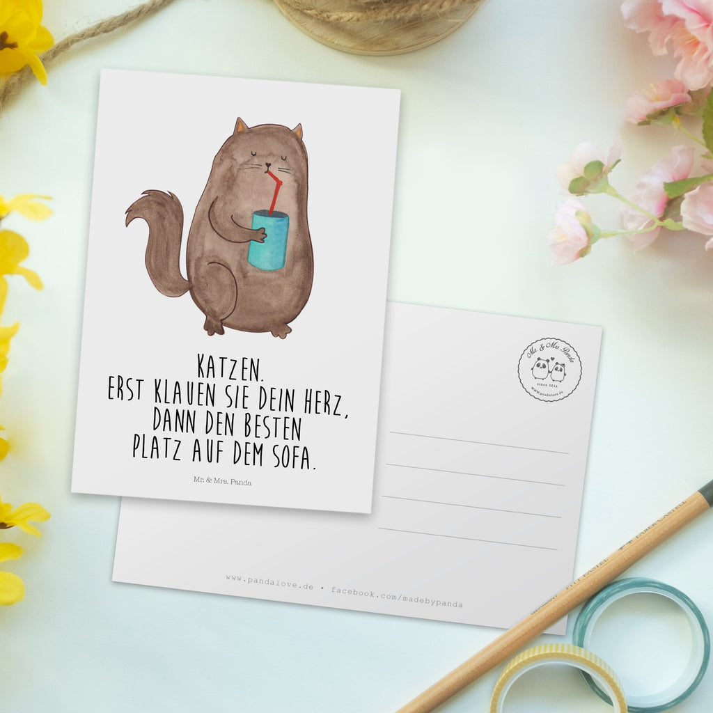 Postkarte Katze Dose Geschenkkarte, Grußkarte, Karte, Einladung, Ansichtskarte, Geburtstagskarte, Einladungskarte, Katze, Katzenmotiv, Katzenfan, Katzendeko, Katzenfreund, Katzenliebhaber, Katzenprodukte, Katzenartikel, Katzenaccessoires, Katzensouvenirs, Katzenliebhaberprodukte, Katzenmotive, Katzen, Kater, Mietze, Cat, Cats, Katzenhalter, Katzenbesitzerin, Haustier, Futter, Katzenfutter