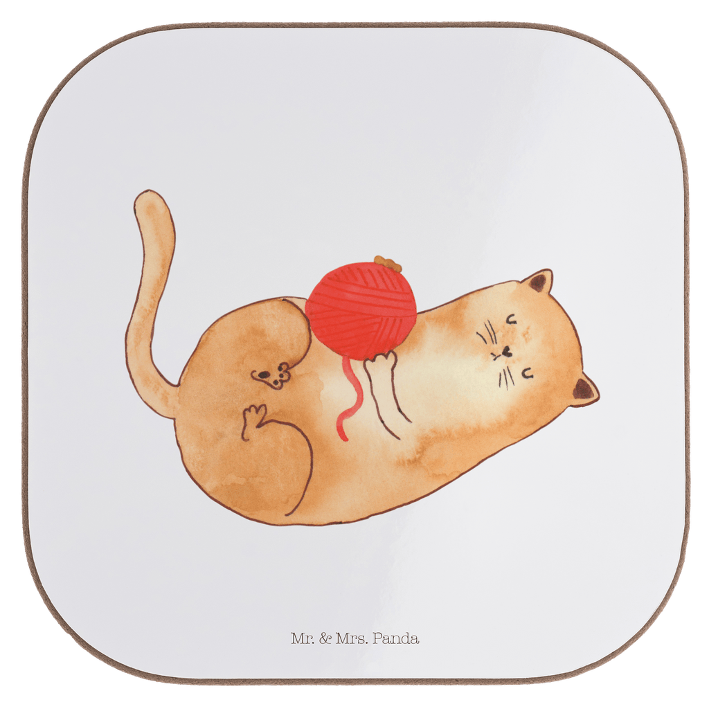 Quadratische Untersetzer Katzen Wollknäul Bierdeckel, Glasuntersetzer, Untersetzer Gläser, Getränkeuntersetzer, Katze, Katzenmotiv, Katzenfan, Katzendeko, Katzenfreund, Katzenliebhaber, Katzenprodukte, Katzenartikel, Katzenaccessoires, Katzensouvenirs, Katzenliebhaberprodukte, Katzenmotive, Katzen, Kater, Mietze, Cat, Cats, Katzenhalter, Katzenbesitzerin, Haustier, Wollknäuel, Wolle, Spielen, Spiel, verspielt