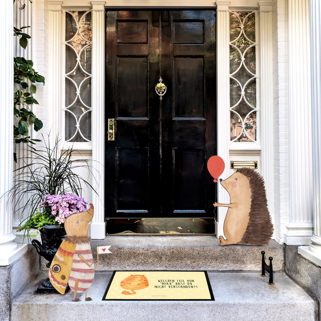 Fußmatte Katze Mittelfinger Katzen, Katze, Kater, Mietze, Cat, Cats Türvorleger, Schmutzmatte, Fußabtreter, Matte, Schmutzfänger, Fußabstreifer, Schmutzfangmatte, Türmatte, Motivfußmatte,  Haustürmatte, Vorleger  Katze, Katzenmotiv, Katzenfan, Katzendeko, Katzenfreund, Katzenliebhaber, Katzenprodukte, Katzenartikel, Katzenaccessoires, Katzensouvenirs, Katzenliebhaberprodukte, Katzenmotive