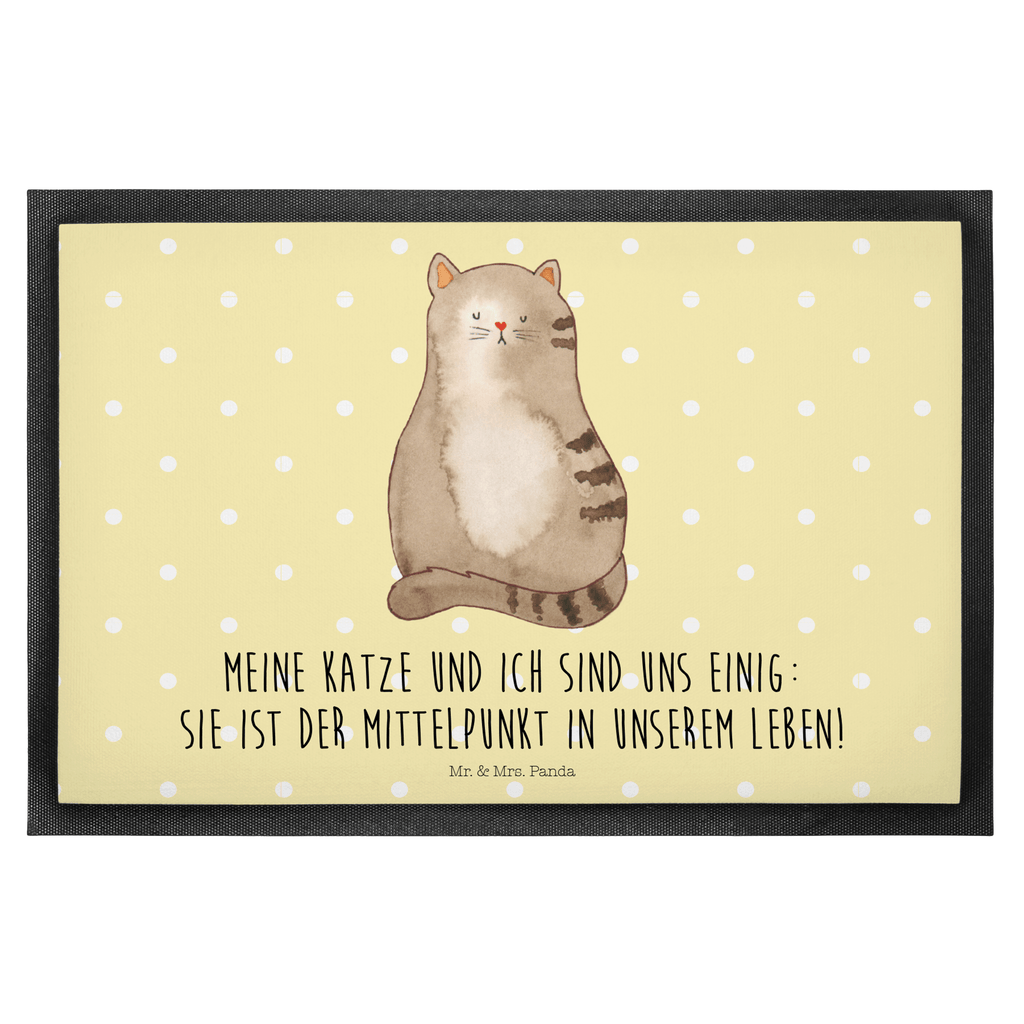 Fußmatte Katze sitzend Katzen, Katze, Kater, Mietze, Cat, Cats, Katzenhalter, Katzenbesitzerin, Haustier, Katzenliebe, Lebensinhalt, Liebe, Mittelpunkt, Familie Türvorleger, Schmutzmatte, Fußabtreter, Matte, Schmutzfänger, Fußabstreifer, Schmutzfangmatte, Türmatte, Motivfußmatte,  Haustürmatte, Vorleger  Katze, Katzenmotiv, Katzenfan, Katzendeko, Katzenfreund, Katzenliebhaber, Katzenprodukte, Katzenartikel, Katzenaccessoires, Katzensouvenirs, Katzenliebhaberprodukte, Katzenmotive