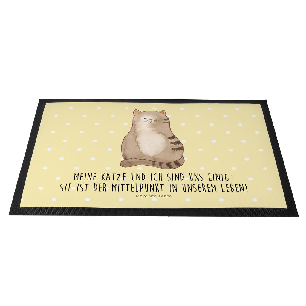 Fußmatte Katze sitzend Katzen, Katze, Kater, Mietze, Cat, Cats, Katzenhalter, Katzenbesitzerin, Haustier, Katzenliebe, Lebensinhalt, Liebe, Mittelpunkt, Familie Türvorleger, Schmutzmatte, Fußabtreter, Matte, Schmutzfänger, Fußabstreifer, Schmutzfangmatte, Türmatte, Motivfußmatte,  Haustürmatte, Vorleger  Katze, Katzenmotiv, Katzenfan, Katzendeko, Katzenfreund, Katzenliebhaber, Katzenprodukte, Katzenartikel, Katzenaccessoires, Katzensouvenirs, Katzenliebhaberprodukte, Katzenmotive