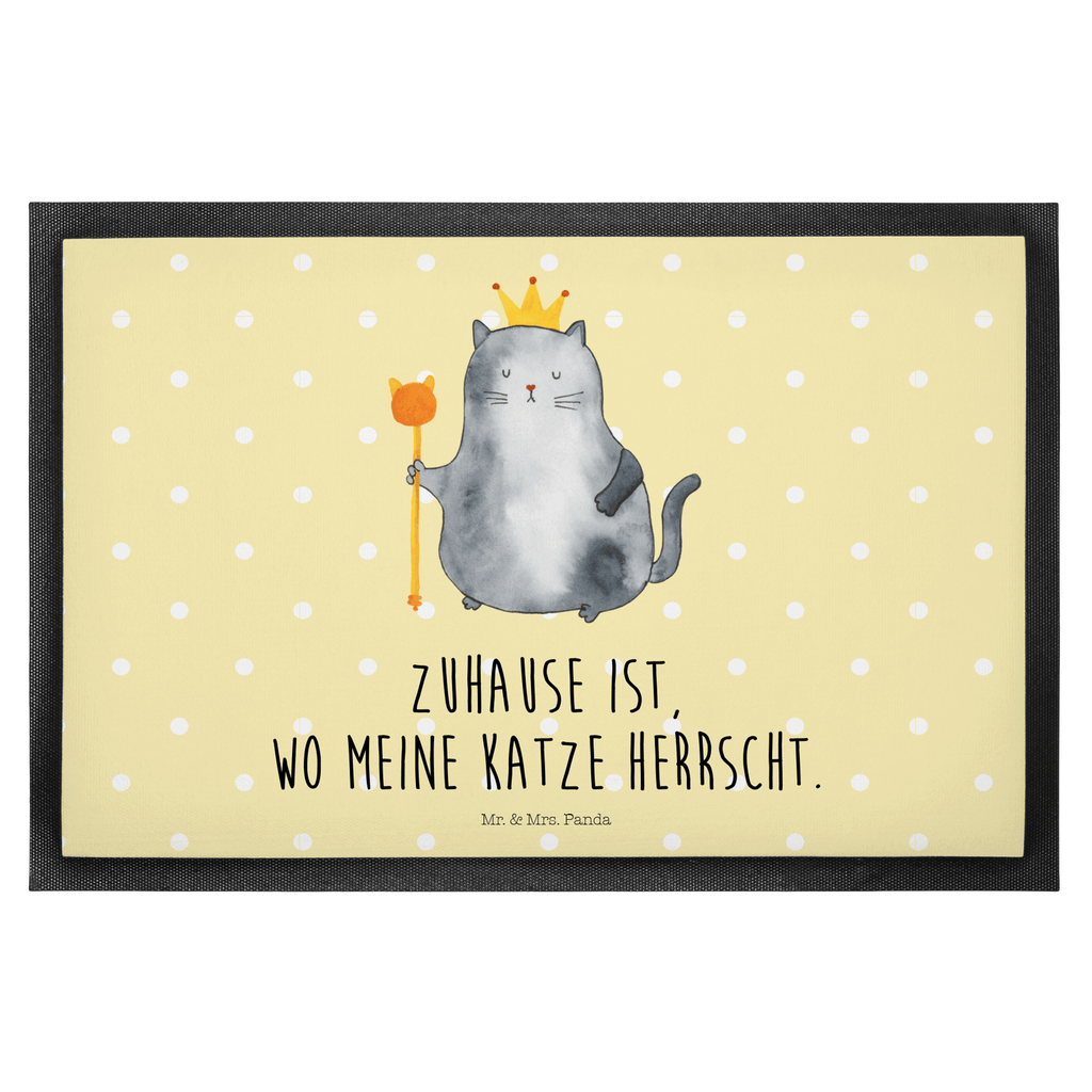 Fußmatte Katzen Koenig Katzen, Katze, Kater, Mietze, Cat, Cats, Katzenhalter, Katzenbesitzerin, Haustier, König, Königin, Queen, Familie, Mietzhaus, Wohnung, erste eigenen Wohnung, Umzug, Einzug	 Türvorleger, Schmutzmatte, Fußabtreter, Matte, Schmutzfänger, Fußabstreifer, Schmutzfangmatte, Türmatte, Motivfußmatte,  Haustürmatte, Vorleger  Katze, Katzenmotiv, Katzenfan, Katzendeko, Katzenfreund, Katzenliebhaber, Katzenprodukte, Katzenartikel, Katzenaccessoires, Katzensouvenirs, Katzenliebhaberprodukte, Katzenmotive
