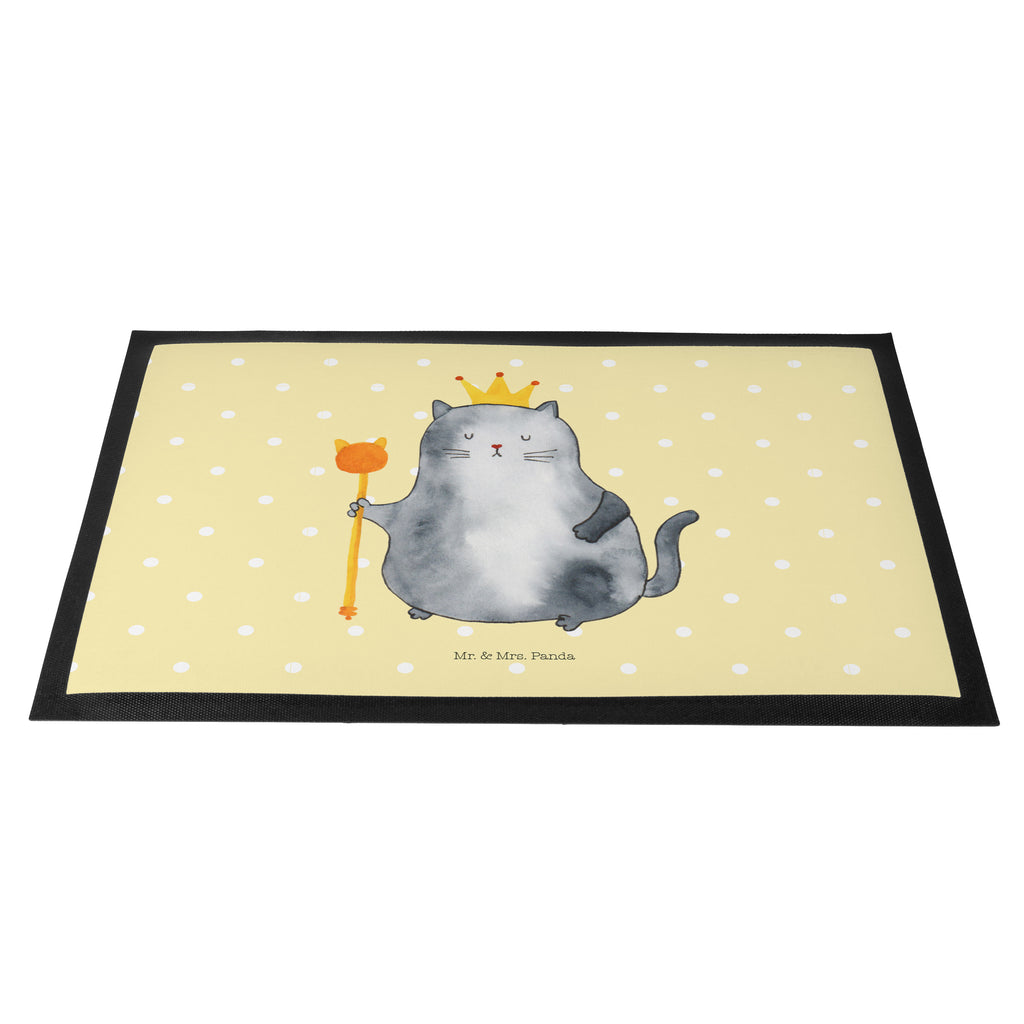 Fußmatte Katzen Koenig Katzen, Katze, Kater, Mietze, Cat, Cats, Katzenhalter, Katzenbesitzerin, Haustier, König, Königin, Queen, Familie, Mietzhaus, Wohnung, erste eigenen Wohnung, Umzug, Einzug	 Türvorleger, Schmutzmatte, Fußabtreter, Matte, Schmutzfänger, Fußabstreifer, Schmutzfangmatte, Türmatte, Motivfußmatte,  Haustürmatte, Vorleger  Katze, Katzenmotiv, Katzenfan, Katzendeko, Katzenfreund, Katzenliebhaber, Katzenprodukte, Katzenartikel, Katzenaccessoires, Katzensouvenirs, Katzenliebhaberprodukte, Katzenmotive