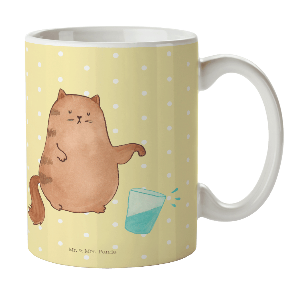 Tasse Katze Wasserglas Katzen, Katze, Kater, Mietze, Cat, Cats, Katzenhalter, Katzenbesitzerin, Haustier, Katzenliebhaber, Wasser, Glas,	 Becher, Kaffeetasse, Kaffeebecher, Tee, Frühstück, Büro  Katze, Katzenmotiv, Katzenfan, Katzendeko, Katzenfreund, Katzenliebhaber, Katzenprodukte, Katzenartikel, Katzenaccessoires, Katzensouvenirs, Katzenliebhaberprodukte, Katzenmotive