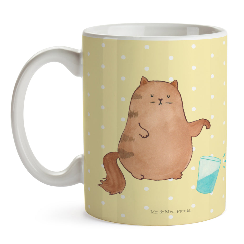 Tasse Katze Wasserglas Katzen, Katze, Kater, Mietze, Cat, Cats, Katzenhalter, Katzenbesitzerin, Haustier, Katzenliebhaber, Wasser, Glas,	 Becher, Kaffeetasse, Kaffeebecher, Tee, Frühstück, Büro  Katze, Katzenmotiv, Katzenfan, Katzendeko, Katzenfreund, Katzenliebhaber, Katzenprodukte, Katzenartikel, Katzenaccessoires, Katzensouvenirs, Katzenliebhaberprodukte, Katzenmotive