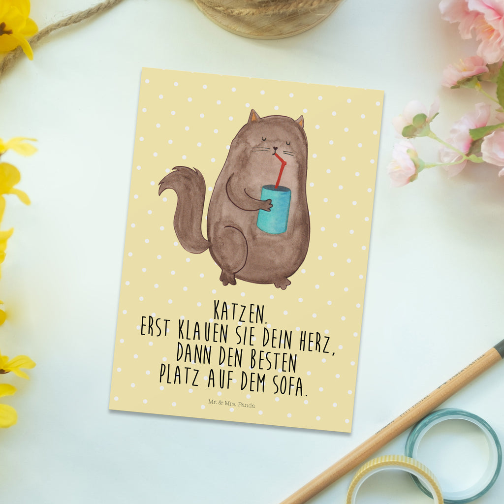 Postkarte Katze Dose Geschenkkarte, Grußkarte, Karte, Einladung, Ansichtskarte, Geburtstagskarte, Einladungskarte, Katze, Katzenmotiv, Katzenfan, Katzendeko, Katzenfreund, Katzenliebhaber, Katzenprodukte, Katzenartikel, Katzenaccessoires, Katzensouvenirs, Katzenliebhaberprodukte, Katzenmotive, Katzen, Kater, Mietze, Cat, Cats, Katzenhalter, Katzenbesitzerin, Haustier, Futter, Katzenfutter