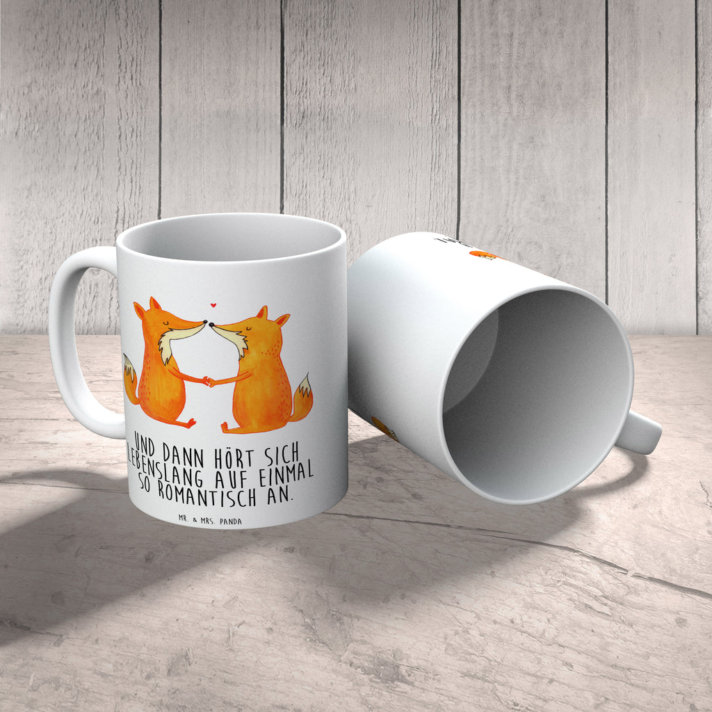 Tasse Füchse Liebe Fuchs, Füchse, Fox, Liebe, Liebespaar, Paar, Partner, Freundin, Freund, Ehe, Verlobte, Ehemann, Ehefrau, Liebesbeweis Becher, Kaffeetasse, Kaffeebecher, Tee, Frühstück, Büro  Fuchs