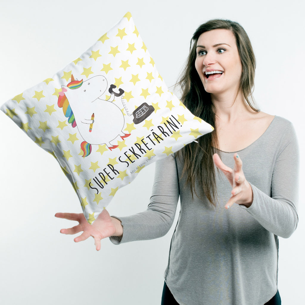 40x40 Kissen Einhorn Sekretärin Kissenhülle, Kopfkissen, Sofakissen, Dekokissen, Motivkissen, Einhorn, Einhörner, Einhorn Deko, Pegasus, Unicorn, Sekretärin, Büro, Rechtsanwältin, Rechtsanwaltsgehilfin, Steuerbüro, Steuerkanzlei, Bürokraft, Bürohilfe