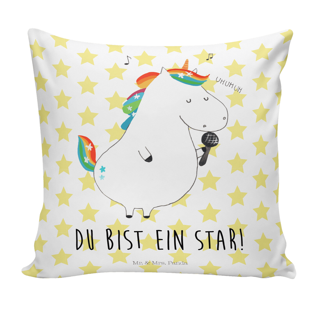 40x40 Kissen Einhorn Sänger Kissenhülle, Kopfkissen, Sofakissen, Dekokissen, Motivkissen, Einhorn, Einhörner, Einhorn Deko, Pegasus, Unicorn, Glitzer, Konfetti, Party, Geburtstag, Feier, Fest, Disco, Sängerin, Sänger, Freundin