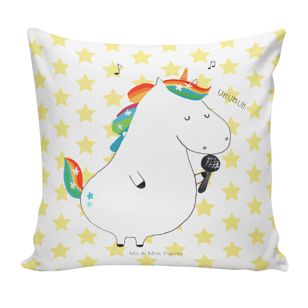 40x40 Kissen Einhorn Sänger Kissenhülle, Kopfkissen, Sofakissen, Dekokissen, Motivkissen, Einhorn, Einhörner, Einhorn Deko, Pegasus, Unicorn, Glitzer, Konfetti, Party, Geburtstag, Feier, Fest, Disco, Sängerin, Sänger, Freundin